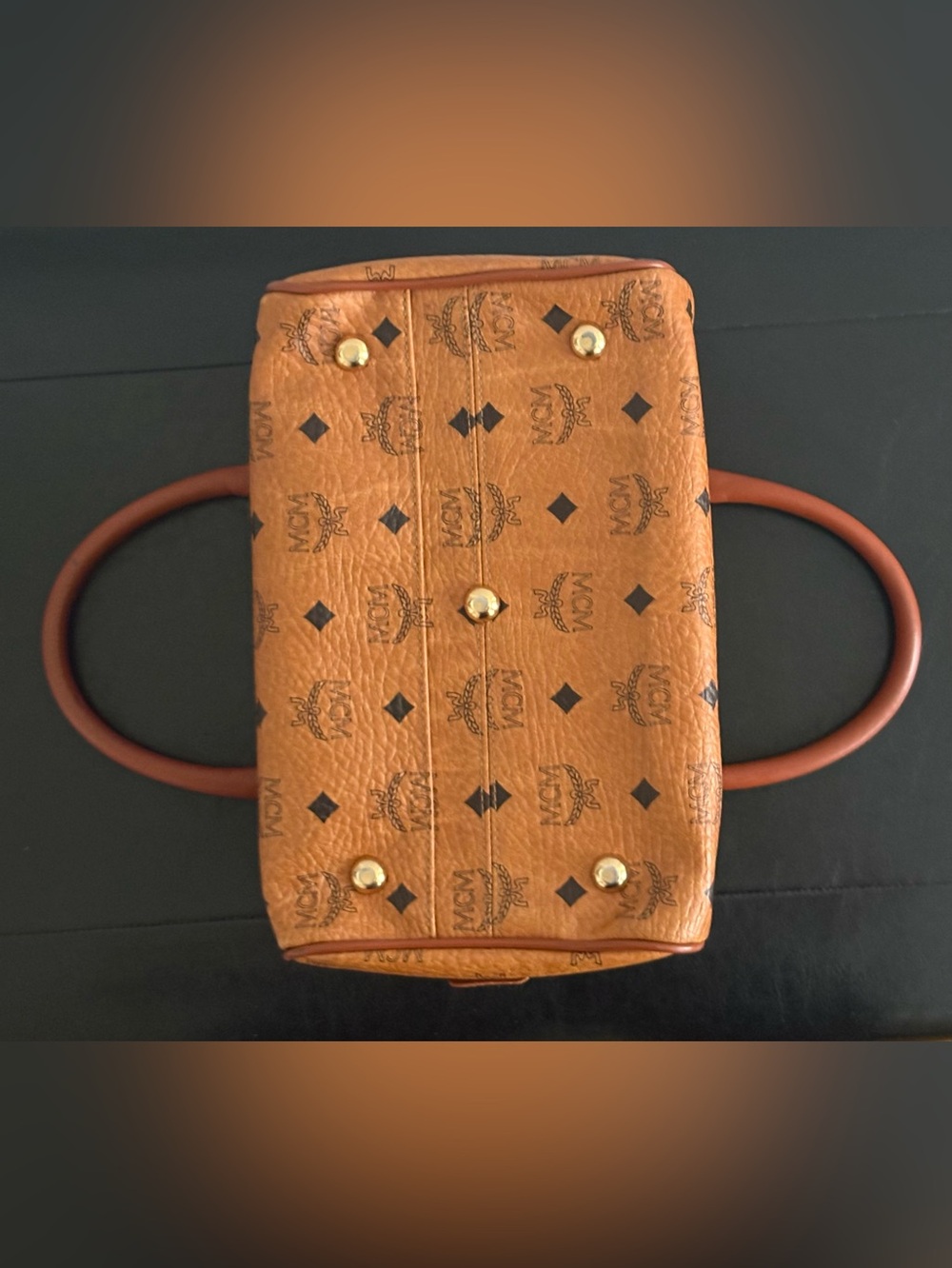 A vintage MCM Visetos Coated Canvas Heritage Boston Bag - Picture 6 of 11